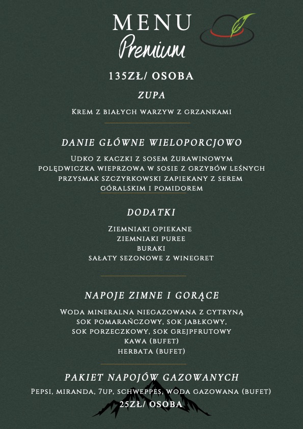 Menu restauracji – strona 2